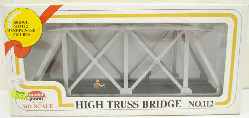 Model Power 112 HO Scale High Truss Bridge 2-Figure With Drink