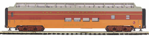 MTH 20-67100 Milwaukee 70' ABS Full Length Vista Dome Car