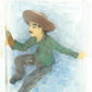 Just Plain Folk 408 G Scale Man w/Sombrero Figure