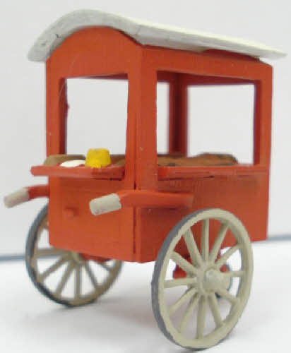 Arttista 9004 O Scale Pretzel Cart Pewter Figure