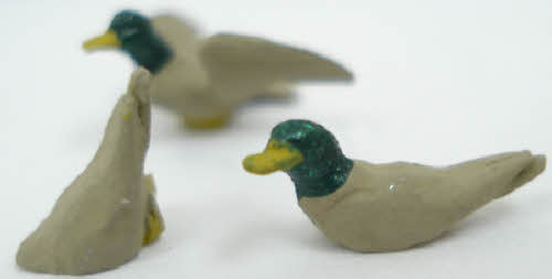 Arttista 1344 O Scale Three Ducks Pewter Figures