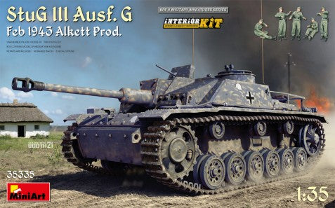 MiniArt 35335 1:35 StuG III Ausf. G Feb 1943 Prod. Interior Plastic Model Kit