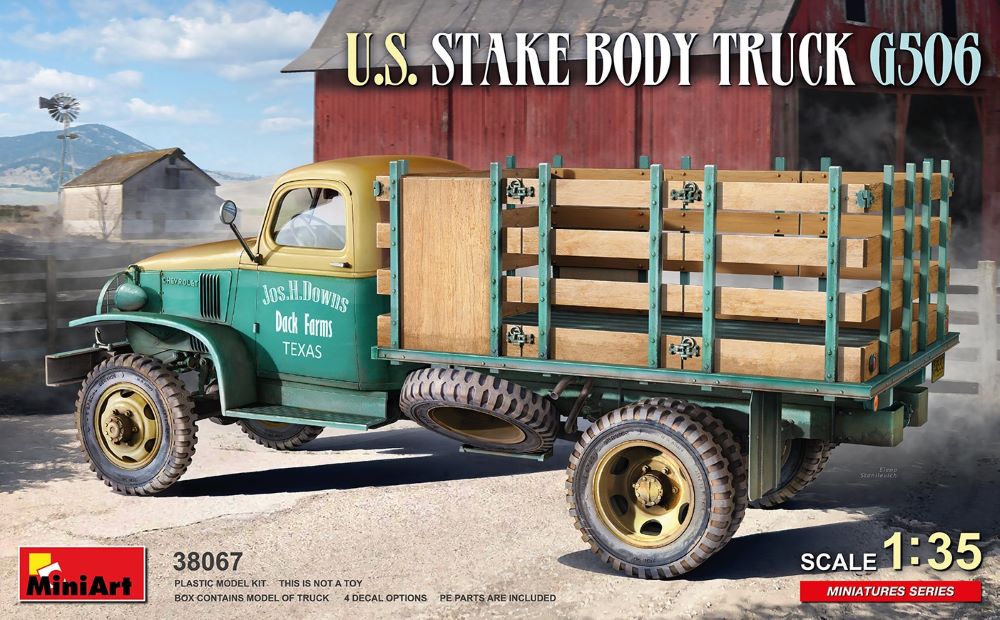MiniArt 38067 1:35 U.S. Stake G506 Body Truck Plastic Model Kit