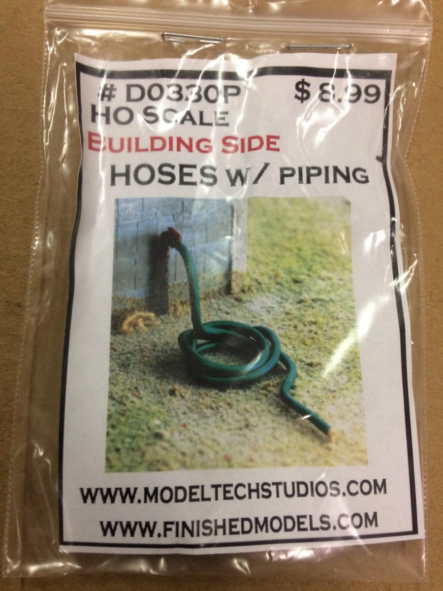 Model Tech Studios D0330P HO Building Side Hoses w/ Piping
