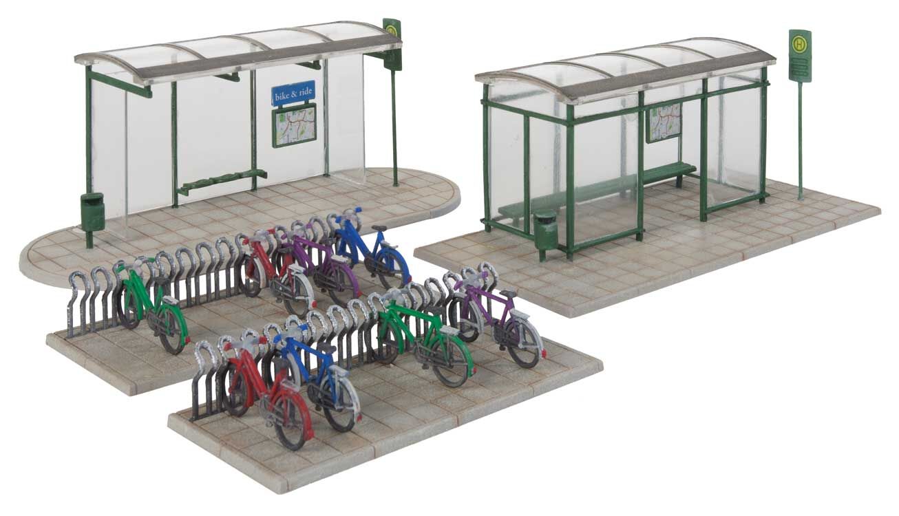 Walthers 933-3552 HO Scale Modern Bus Shelter Kit