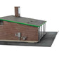 Walthers 933-3542 HO 10-1/2 x 9 x 3-3/16" Modernized Gas Station Building Kit