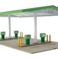 Walthers 933-3542 HO 10-1/2 x 9 x 3-3/16" Modernized Gas Station Building Kit