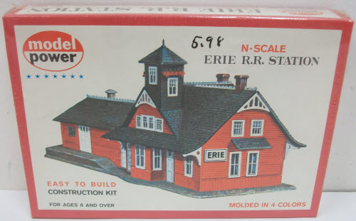 Model Power 1501 N Scale Erie RR Station Building Kit
