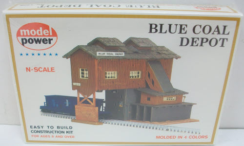 Model Power 1506 N Scale Blue Coal Depot Building Kit