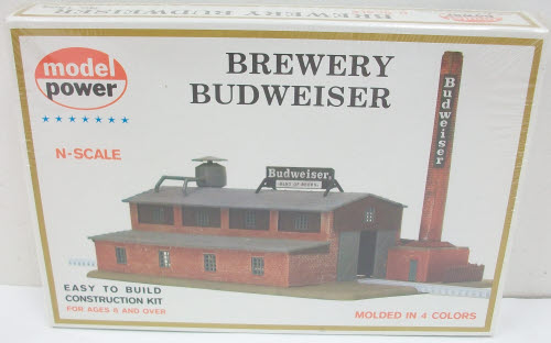 Model Power 1509 N Scale Budweiser Brewery Building Kit