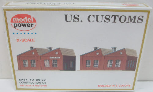 Model Power 1547 N Scale US. Customs Building Kit