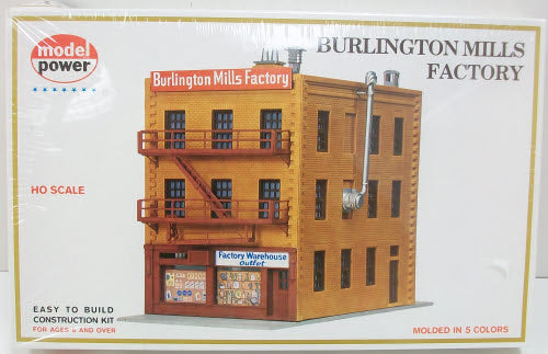 Model Power 455 HO Scale Burlington Mills Factory Kit