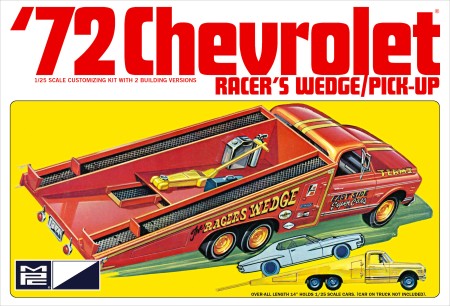 MPC 885 1:25 1972 Chevy Racer's Wedge/Pick Up Model Kit