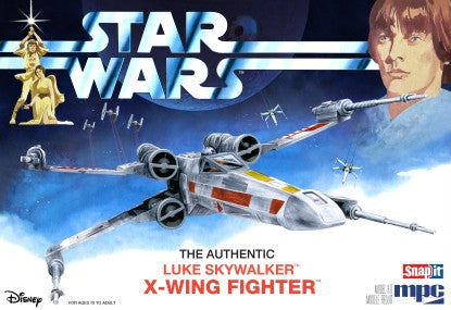 MPC 948 1:63 Star Wars The Authentic Luke Skywalker X-Wing Fighter Model Kit