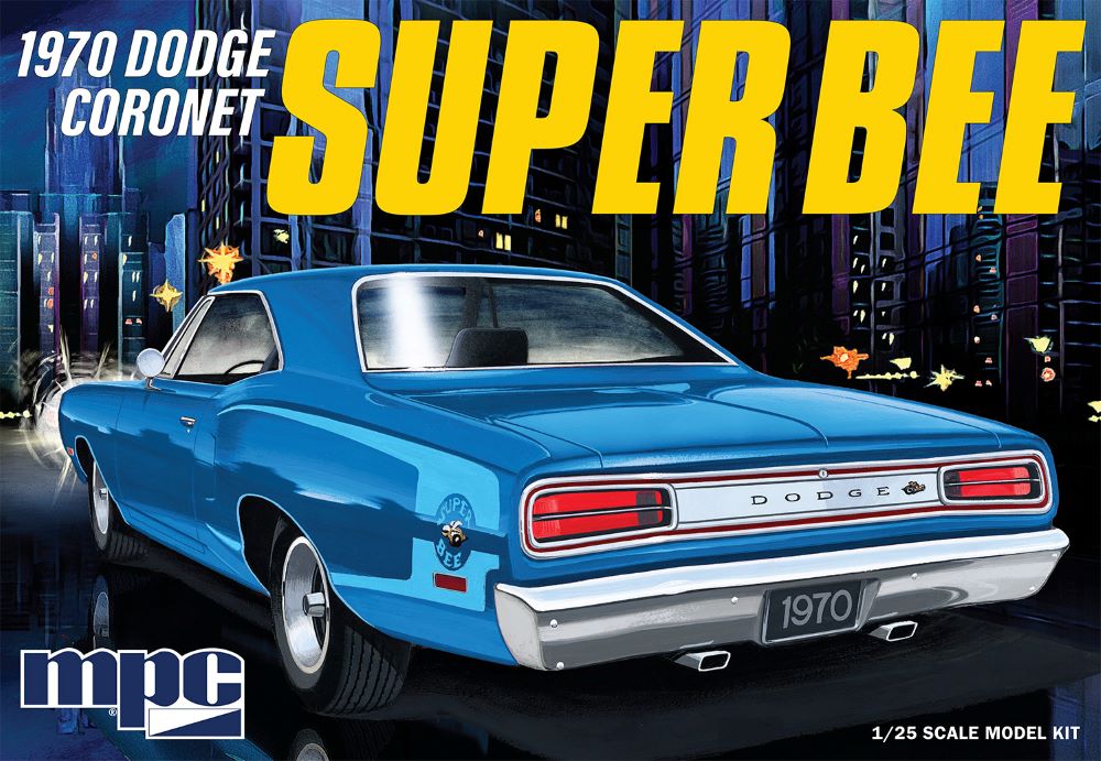 MPC 985 1:25 1970 Dodge Coronet Super Bee Car Plastic Model Kit
