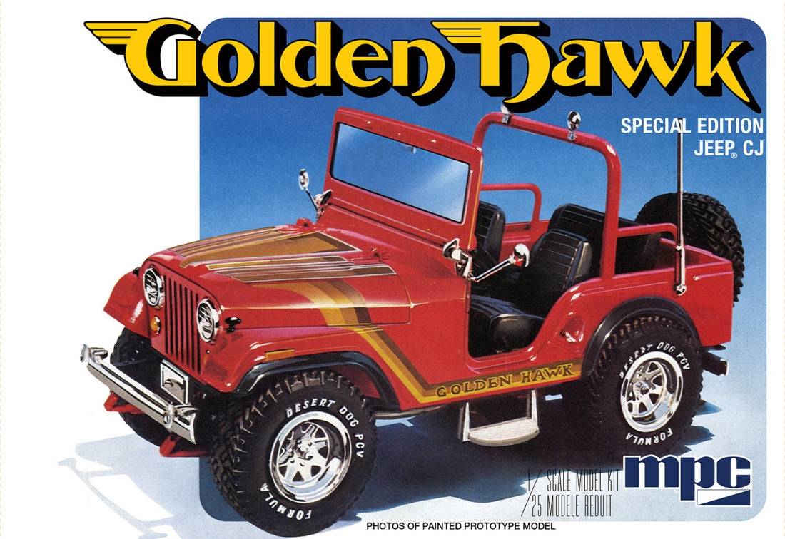 MPC 986 1:25 1981 Jeep CJ5 Golden Hawk Car Special Edition Plastic Model Kit
