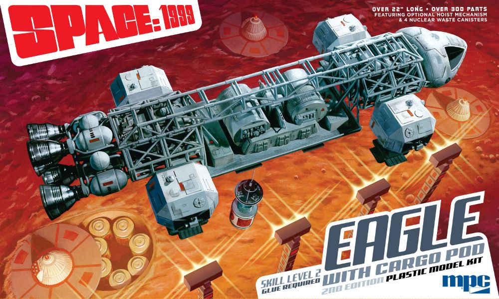 MPC 990 1:48 Space : 1999 Eagle Transporter with Cargo Pod Plastic Model Kit