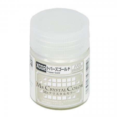 Gunze XC02 Topaz Gold Mr. Crystal Color Paint - 3/5 oz. Bottle