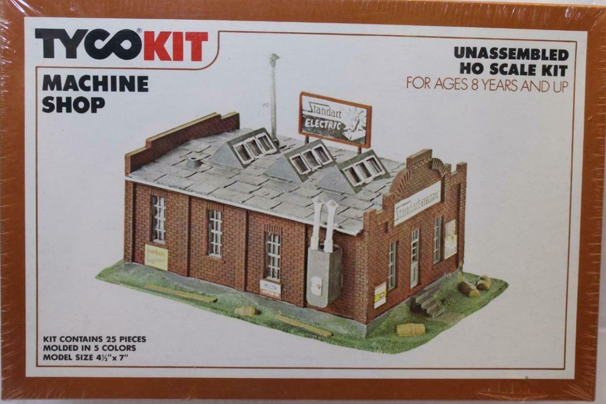 Tyco 7764 HO Scale Machine Shop Plastic Building Kit