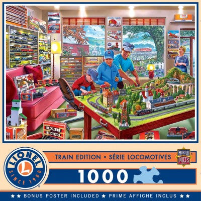Masterpieces 72032 Lionel: The Boy's Playroom with Trains - 1000 Pieces Puzzle