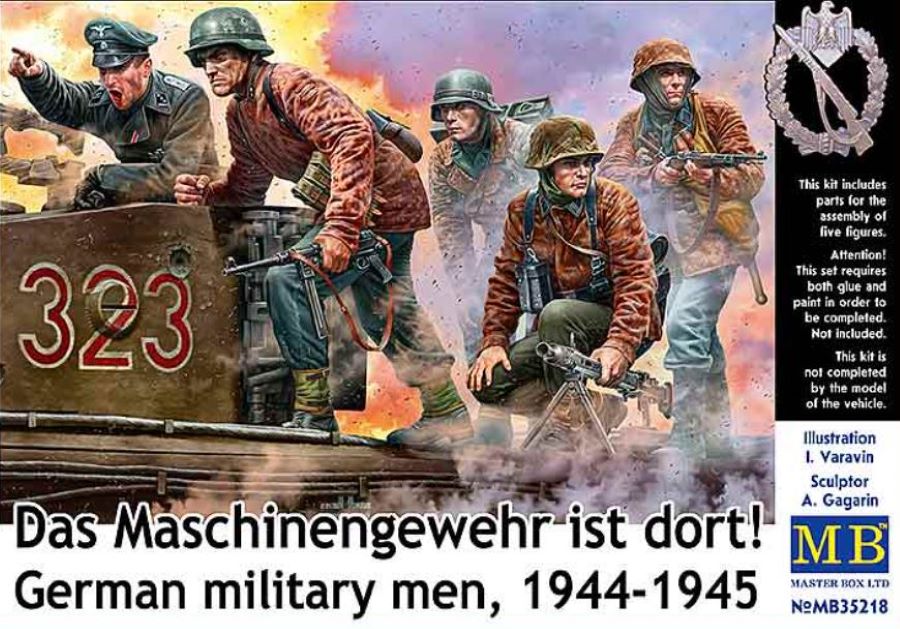Master Box Models 35218 1:35 WWII German Military Men  Figure Kit