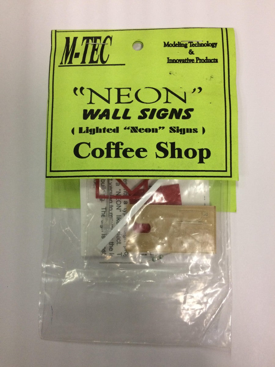 M-TEC "Neon" Wall Signs-Coffee Shop Kit