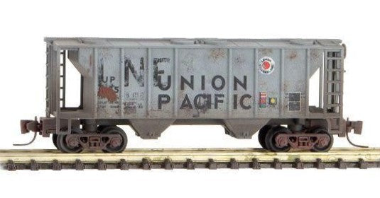 Micro-Trains 53144085 Z Union Pacific Weathered PS2 2 Bay Covered Hopper Car