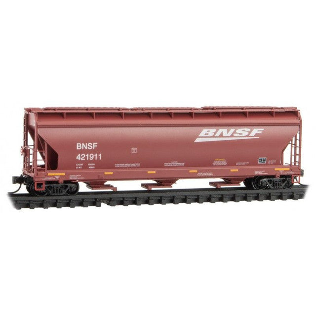 Micro-Trains 09400761 N Burlington Northern Santa Fe 3-Bay Hopper #421911