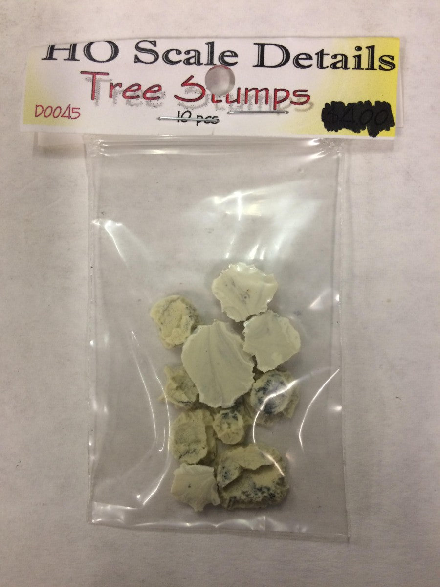 Model Tech Studios D0045 HO Tree Stumps (10 Pcs)