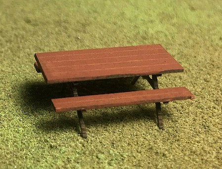 Motrak Models 84026 HO Picnic Tables Laser-Cut Wood Kit (Pack of 4)