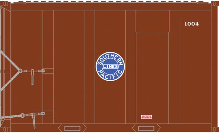 Atlas 50 005 443 N Southern Pacific 20' High-Cube MSW Container # 1 (Pack of 4)
