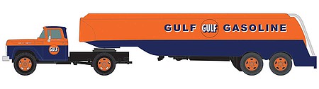 Classic Metal Works 31201 HO Mini Metals Gulf Oil '60 Ford Tractor/Trailer