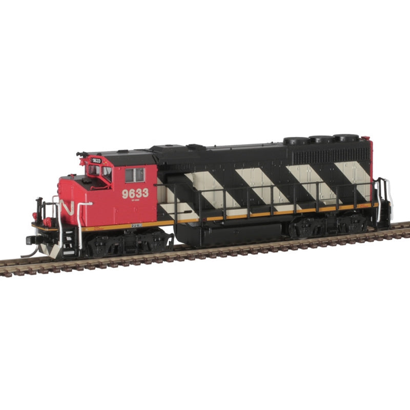 Atlas 40004882 N CN Zebra Stripes GP40-2W Diesel Locomotive DCC & Sound #9644