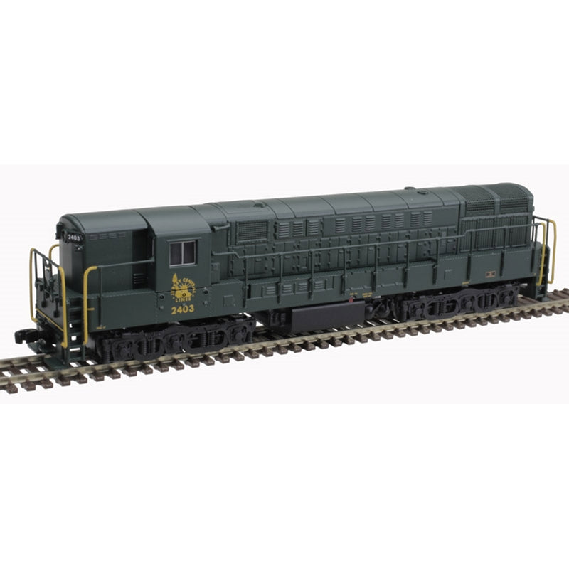 Atlas 40005409 N Jersey Central Train Master Gold Ph.1B Diesel Locomotive #2407