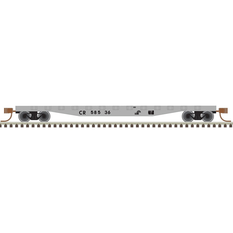 Atlas 50005562 N Conrail Trainman Flatcar with Stakes #58536