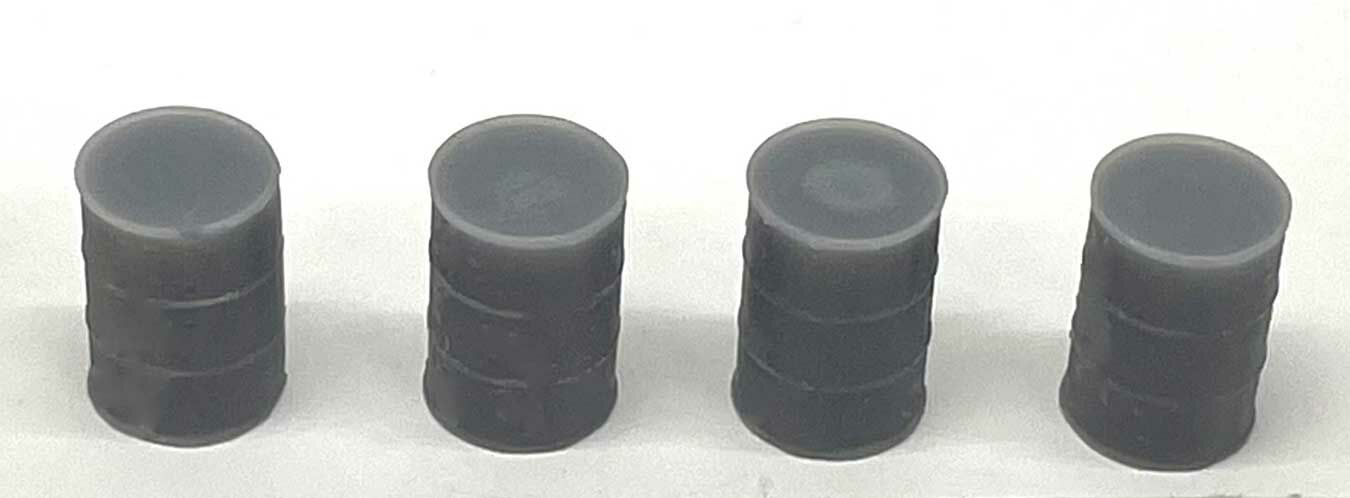 Phoenix Precision Models 31570 HO New 55 Gallon Drum 3D Printed Kit (Pack of 4)