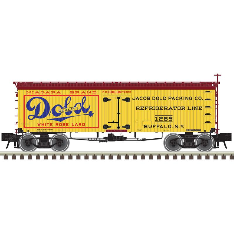 Atlas 3001429 O Dold Packing Company 36' Wood Reefer Car