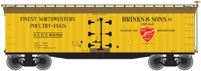 Atlas 3001520 O Brink's and Sons 3-Rail 40' Wood Refrigerator Car #8050