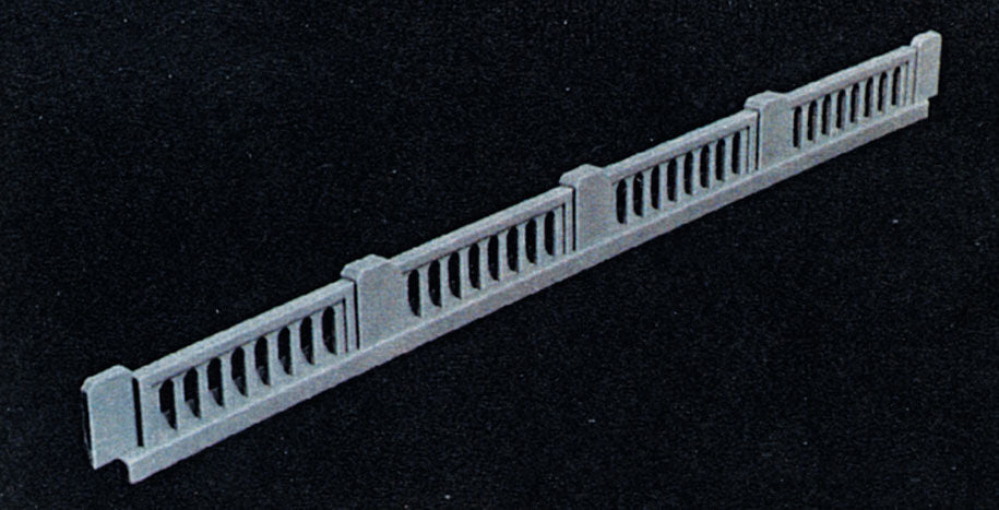 Rix Products 628-0154 N 1930s Early Railings Highway Overpass Parts (Pack of 4)