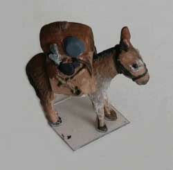 Alexander Scale 9807 HO Unpainted Metal Castings Pack Mule and Pack