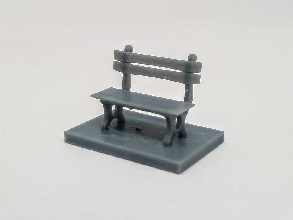 All Scale Miniatures 870854 HO Park Bench (Pack of 5)