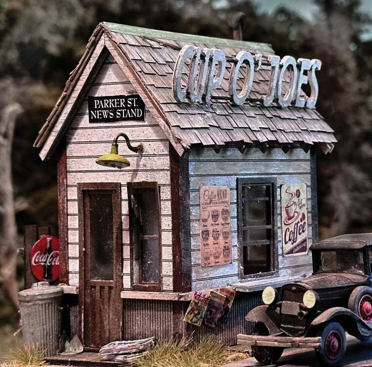Bar Mills 0914 O Parker Street News Stand Laser-Cut Wood Kit