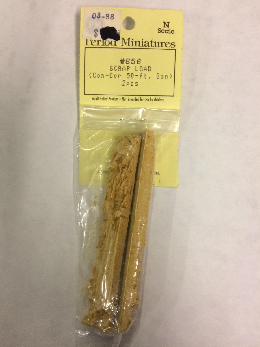 Period Miniatures 858 N Con-Cor 50' Gondola Scrap Load (Pack of 2)