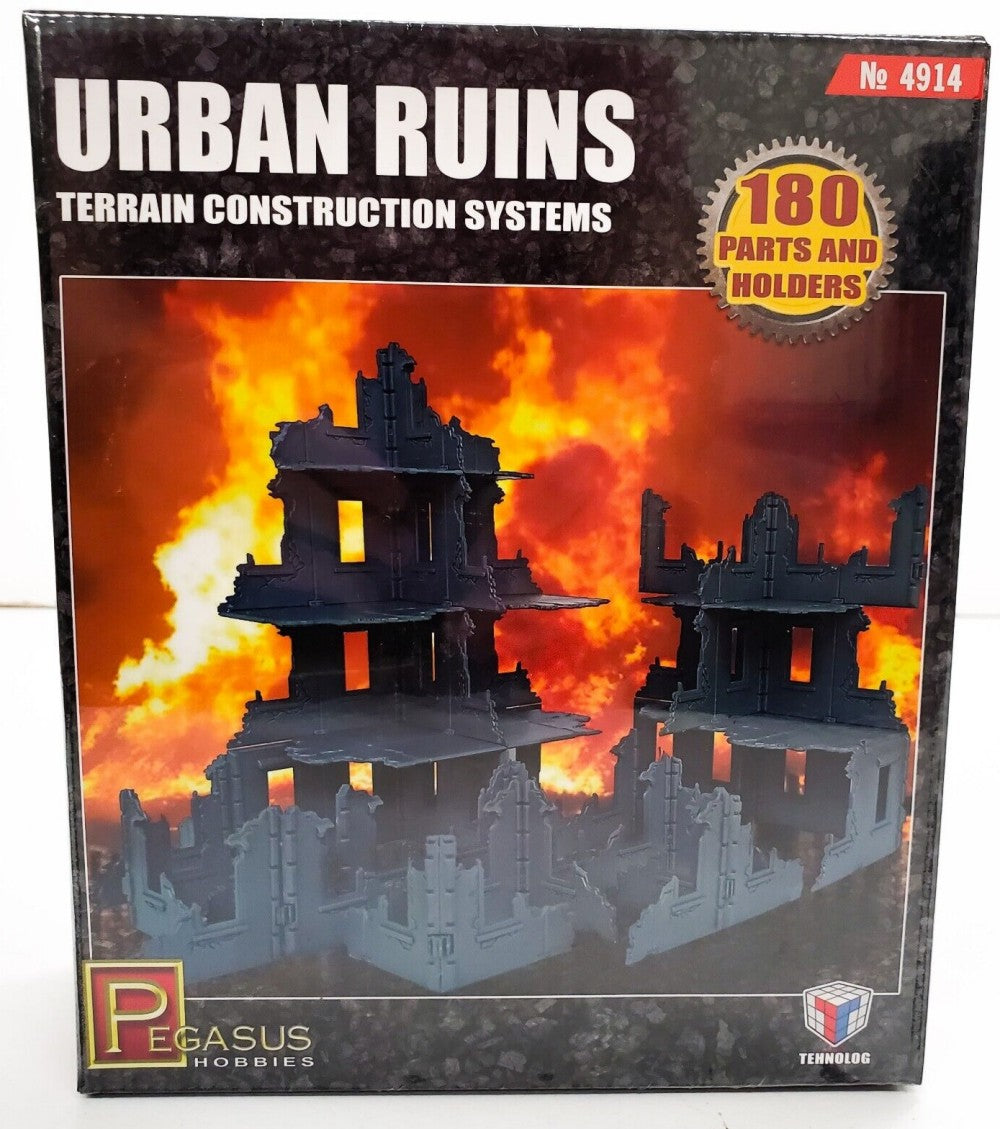 Pegasus Hobby 4914 28mm Gaming: Urban Ruins Terrain Construction System