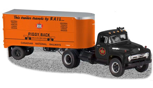Lionel 6-37842 O CN Semi-Tractor and Piggyback Trailer