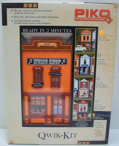 Piko 62721 G Music Shop Building Qwik Kit