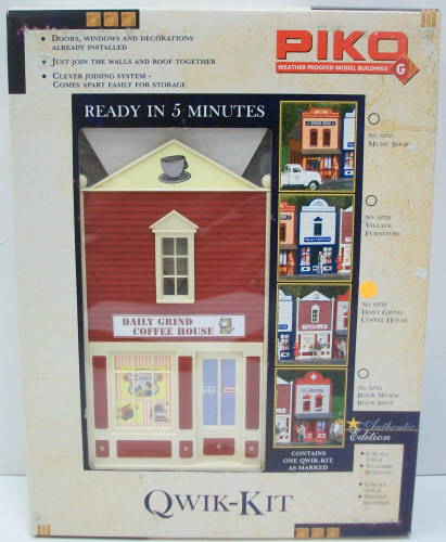 Piko 62723 G Scale Daily Grind Coffee House Qwik Kit