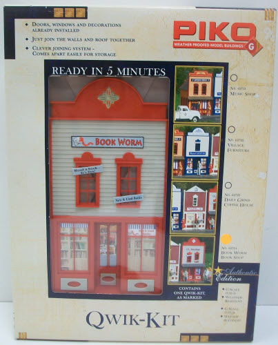 Piko 62724 G Book Worm Book Shop Building Kit