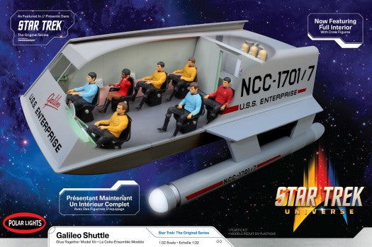 Polar Lights 995M 1:32 Star Trek Galileo Shuttlecraft Plastic Model Kit