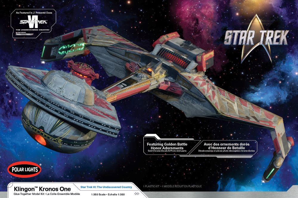 Polar Lights 997 1:350 Star Trek The Undiscovered Country Klingon Kronos One Kit